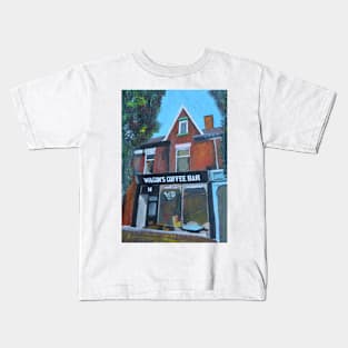 Hull Cafe, England Kids T-Shirt